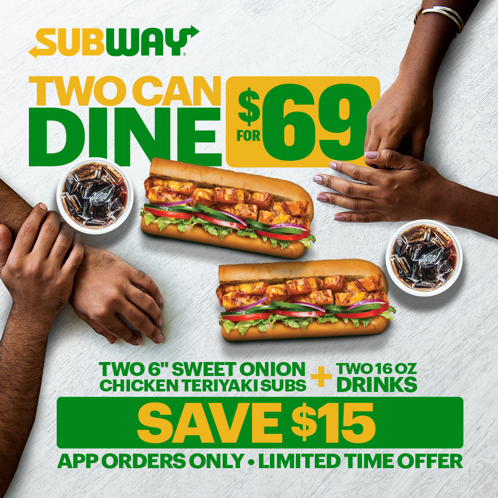 Two Can Dine for $69